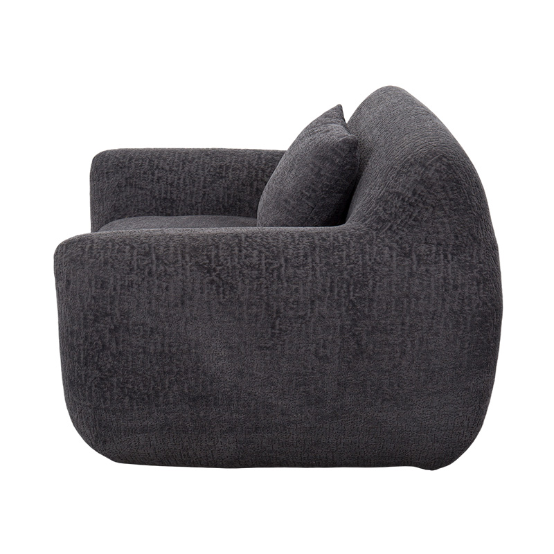 Sofá individual estilo abraço de espuma total com tecido pesado de chenille e padrão sutil de jacquard Sofá individual estilo abraço de espuma total com tecido pesado de chenille e padrão sutil de jacquard