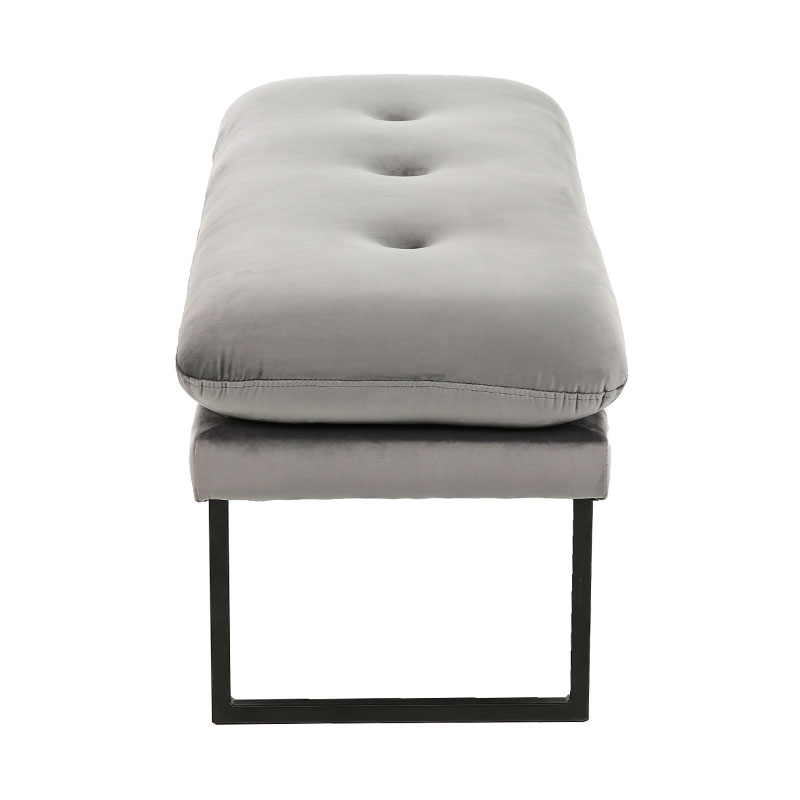 Banco de tecido flanela cinza design